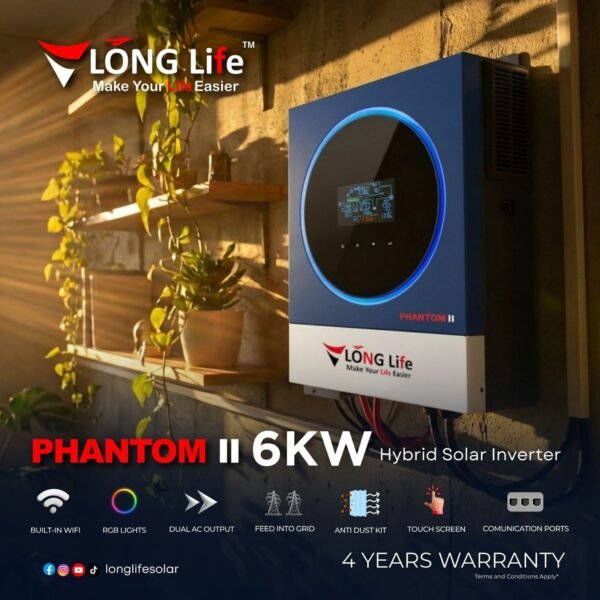 Long Life Phantom II 6kw PV6000